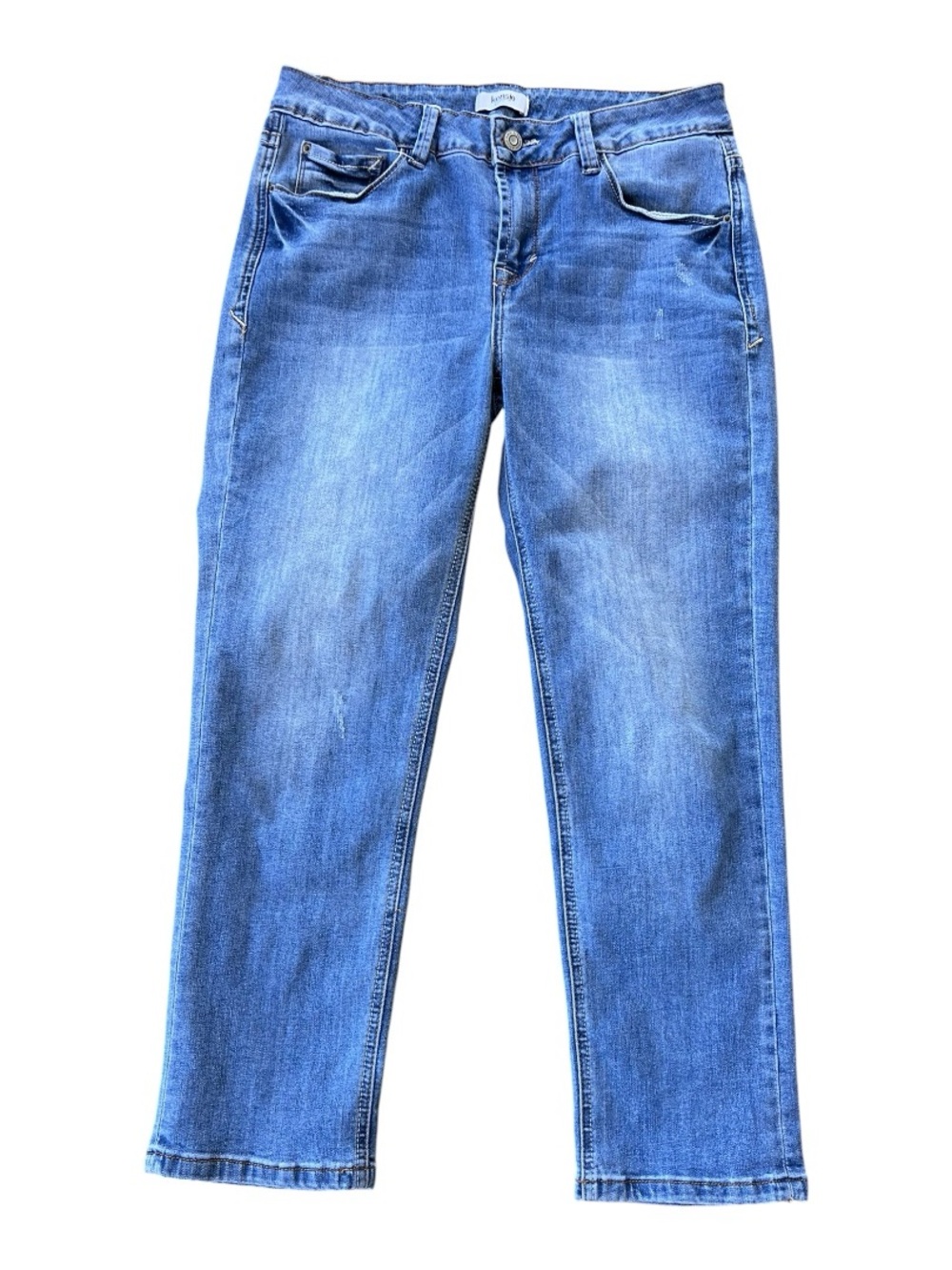 Kensie Jeans Women’s Size 6/28 Mid Rise Straight Leg Blue Stretch Denim